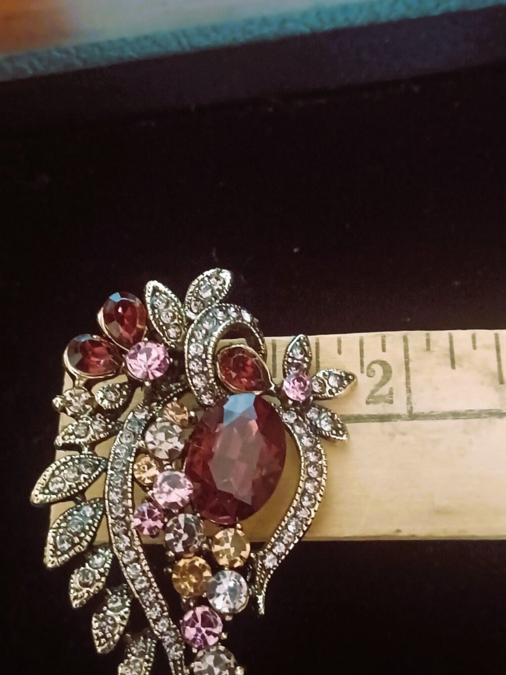 Awesome 3" Rhinestone Brooch - Picture 5 of 5